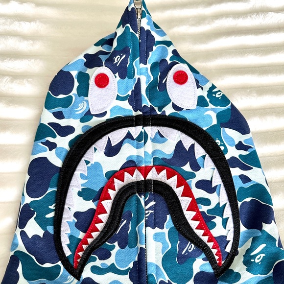 Bape Shark ABC Camo Full Zip Hoodie - Picture 3 of 12